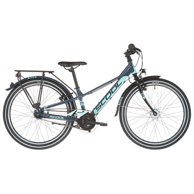 Bicicletta Ibrida S'COOL TROX EVO 7V 24" Blu